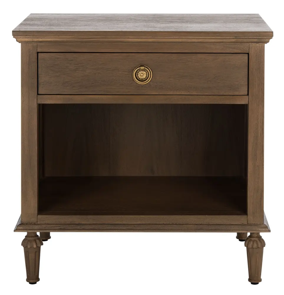 Lisabet 1 Drawer Wood Nightstand