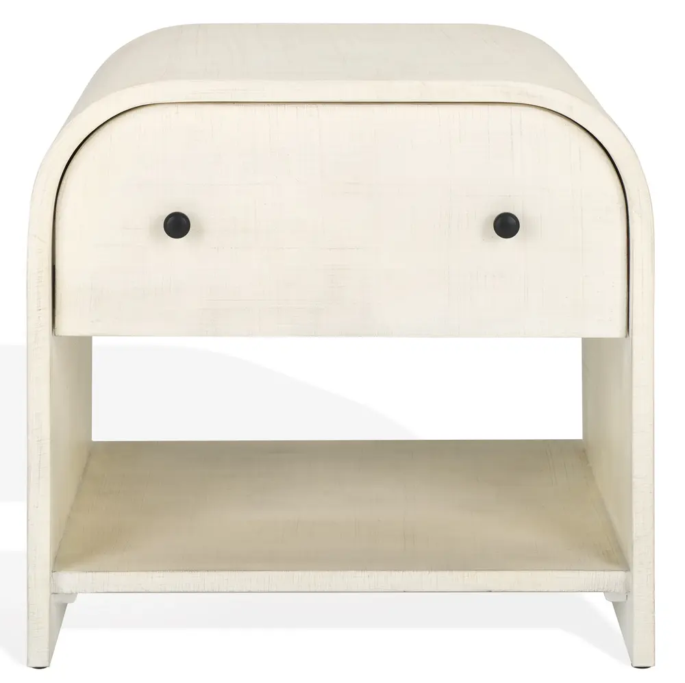 Jaqualina 1 Drawer Wood Nightstand