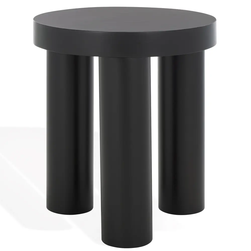 Bary Round 3 Leg Wood Accent Table