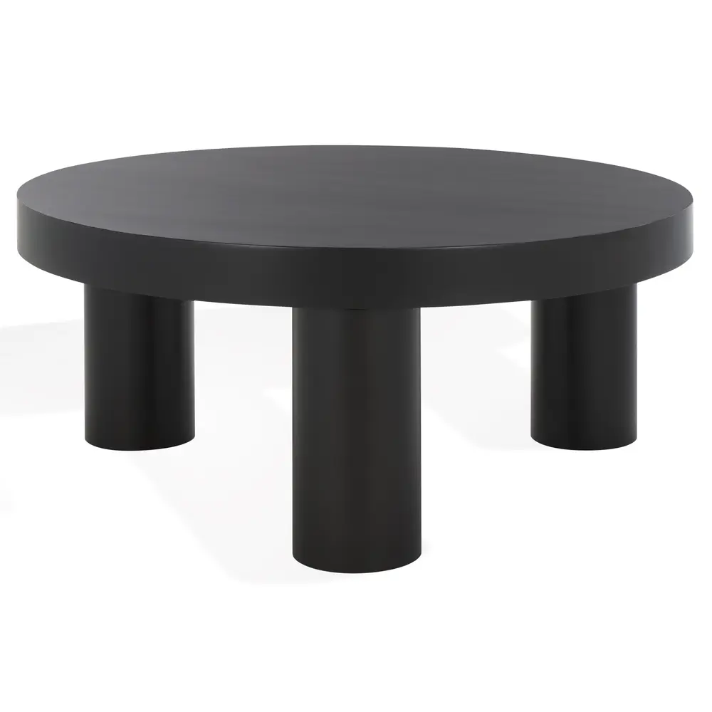 Bary Round 3 Leg Wood Coffee Table