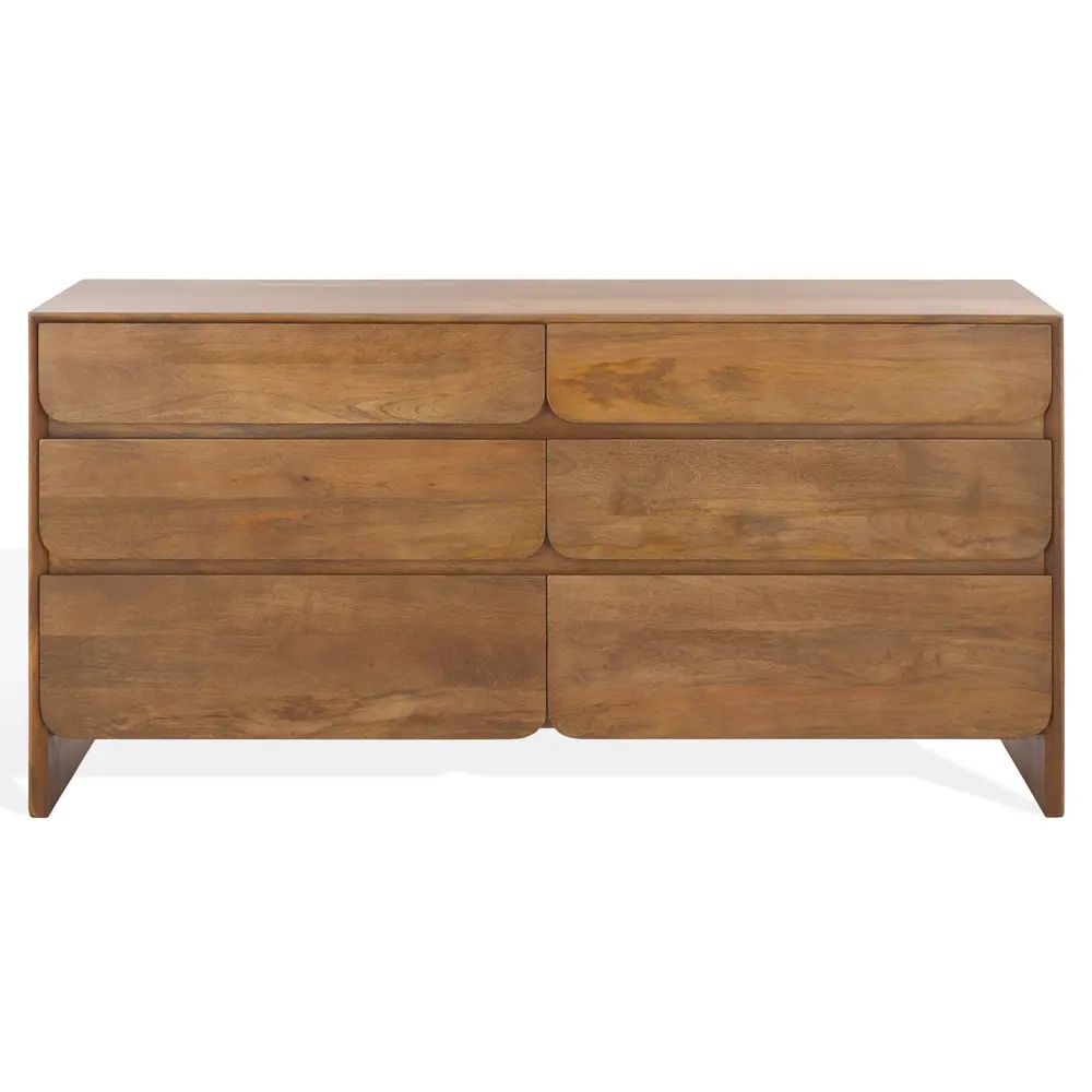 Grigorio 6 Drawer Wood Dresser