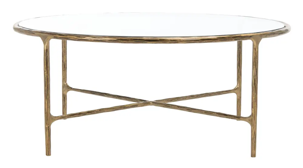Jessa Round Metal Coffee Table