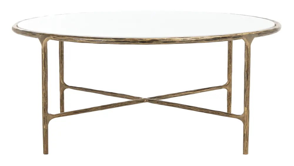 Jessa Round Metal Coffee Table