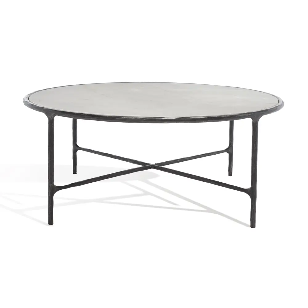 Jessa Round Metal Coffee Table