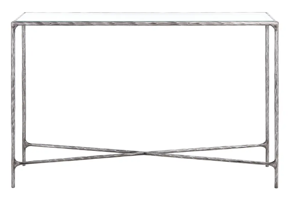 Jessa Forged Metal Rectangle Console Table
