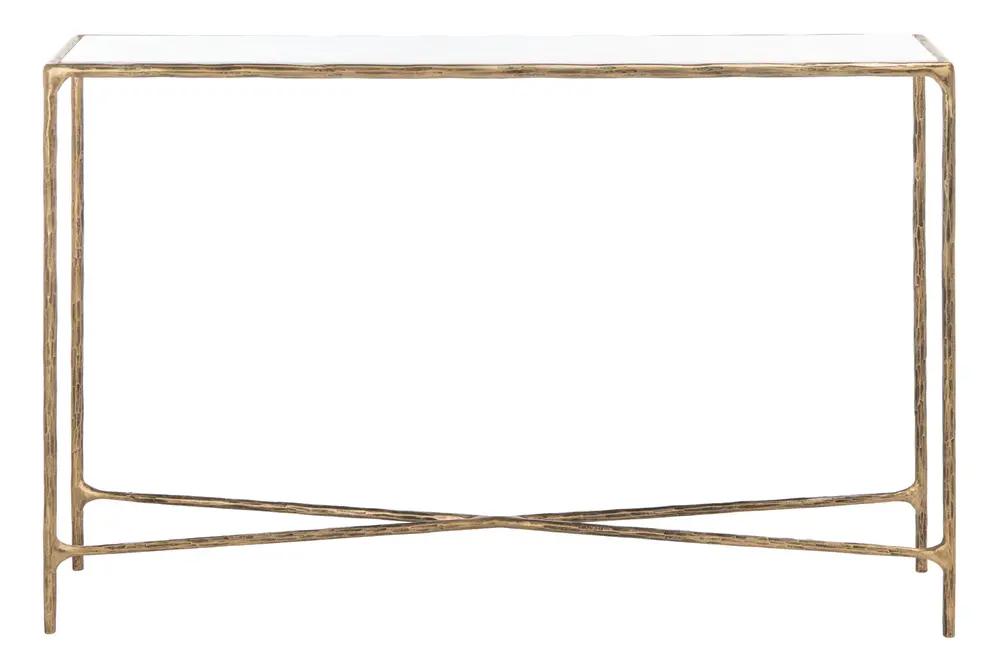 Jessa Forged Metal Rectangle Console Table