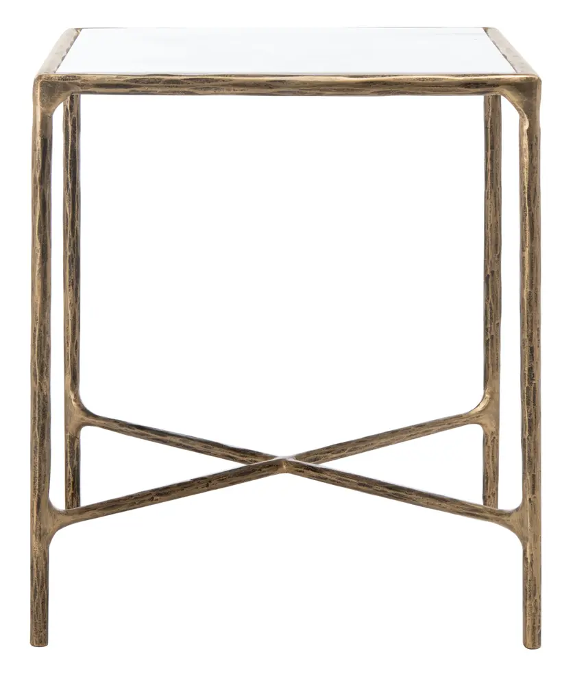Jessa Forged Metal Square End Table