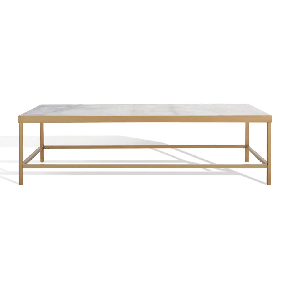 Caralyn Rectangle Marble Coffee Table