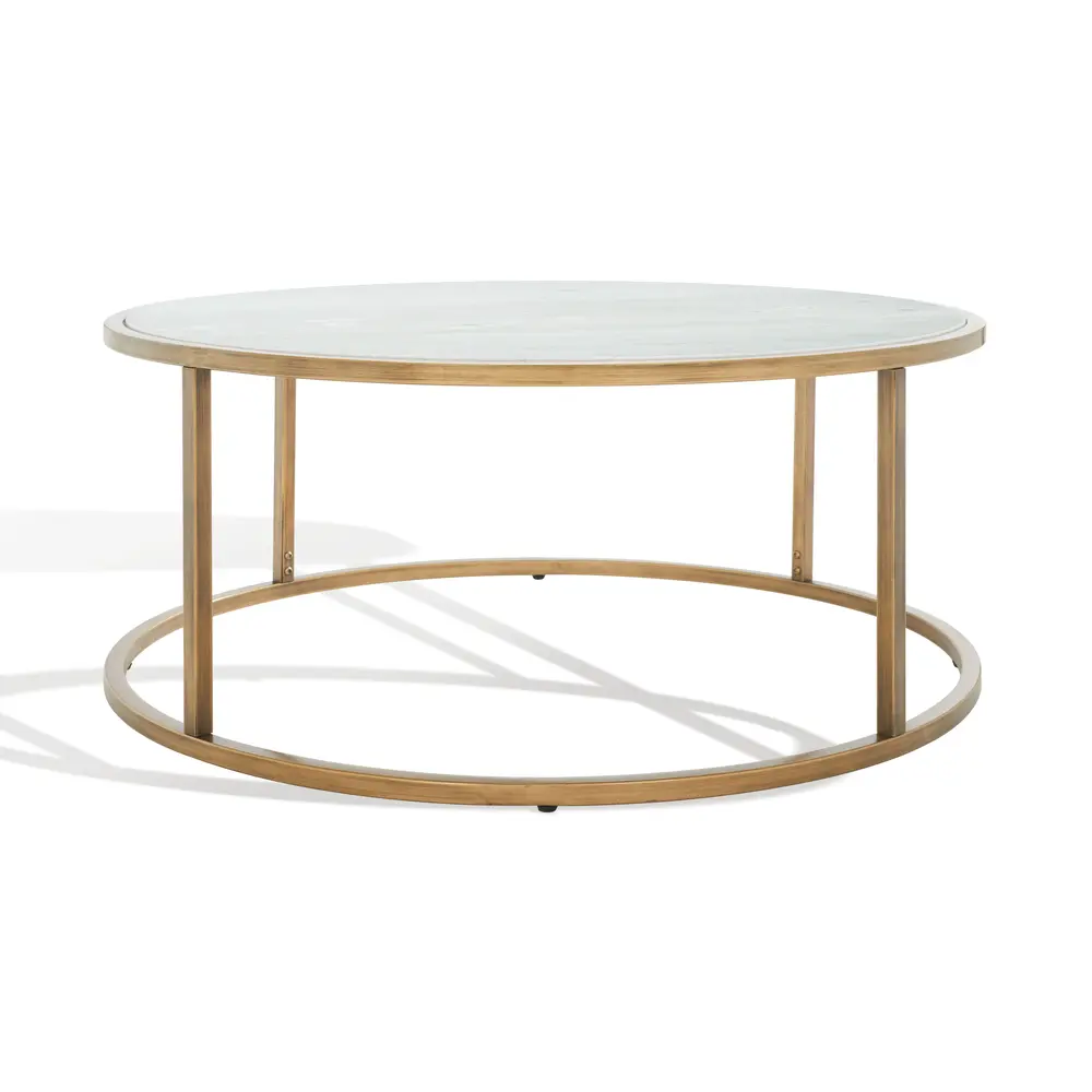 Brynna Round Marble Coffee Table