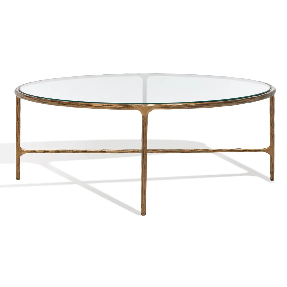 Jessa Oval Metal Coffee Table
