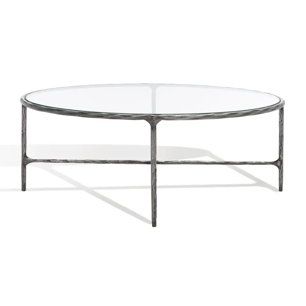 Jessa Oval Metal Coffee Table