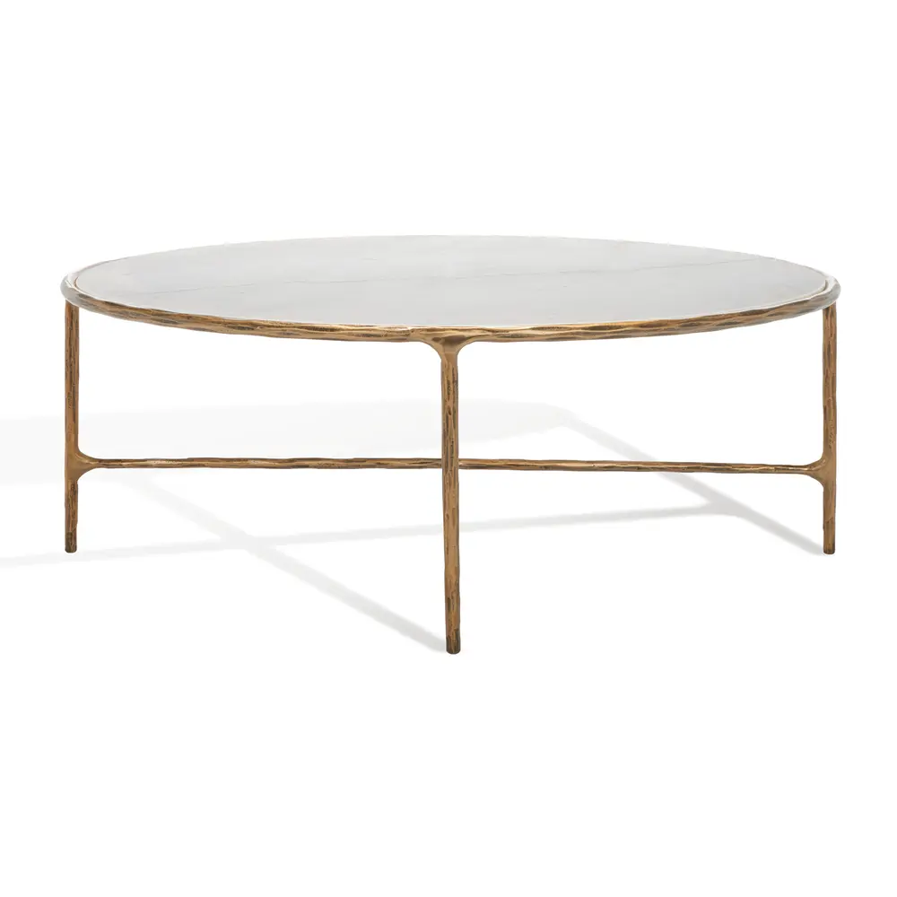 Jessa Oval Metal Coffee Table