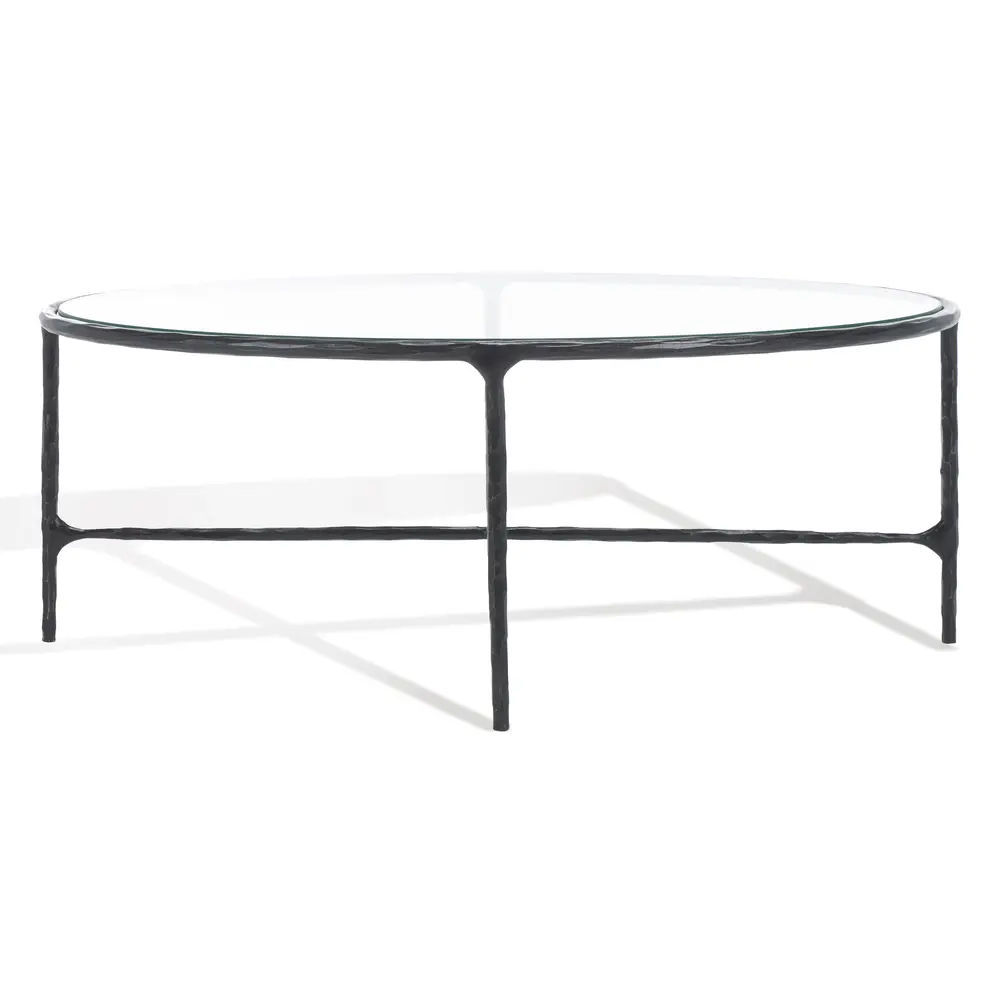 Jessa Oval Metal Coffee Table