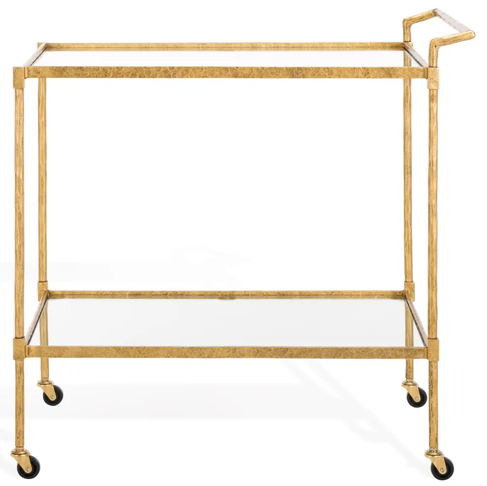 Isabellina Metal And Glass Bar Cart