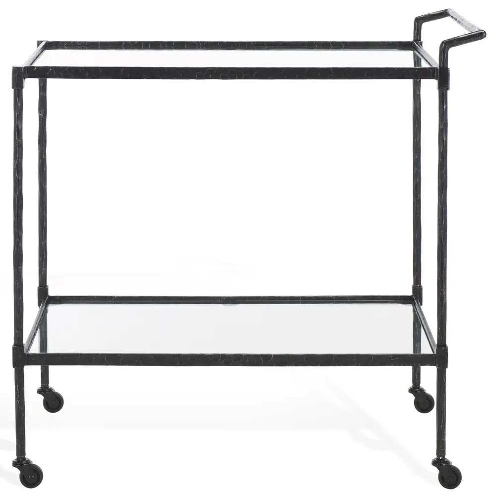 Isabellina Metal And Glass Bar Cart