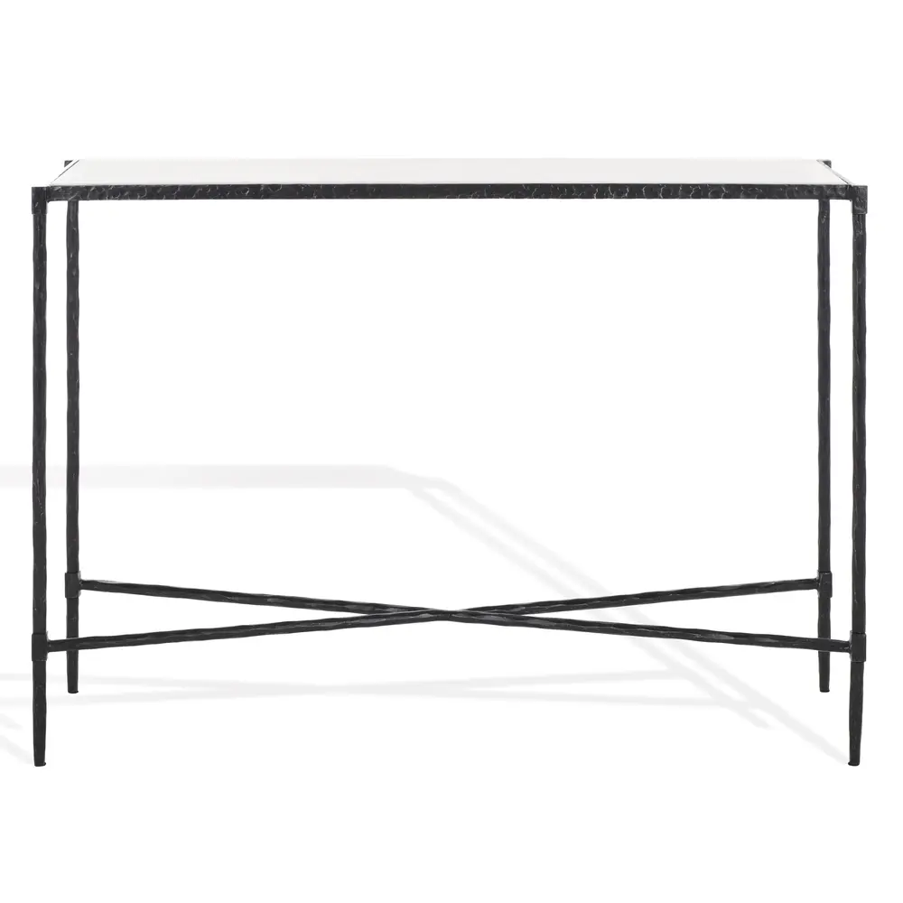 Isabellina Metal And Marble Console Table