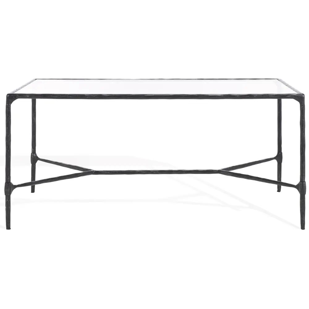 Isabellina Metal And Glass Coffee Table