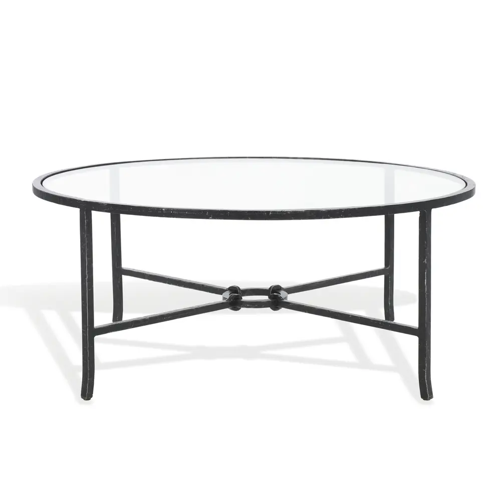 Tauri Forged Metal Round Coffee Table