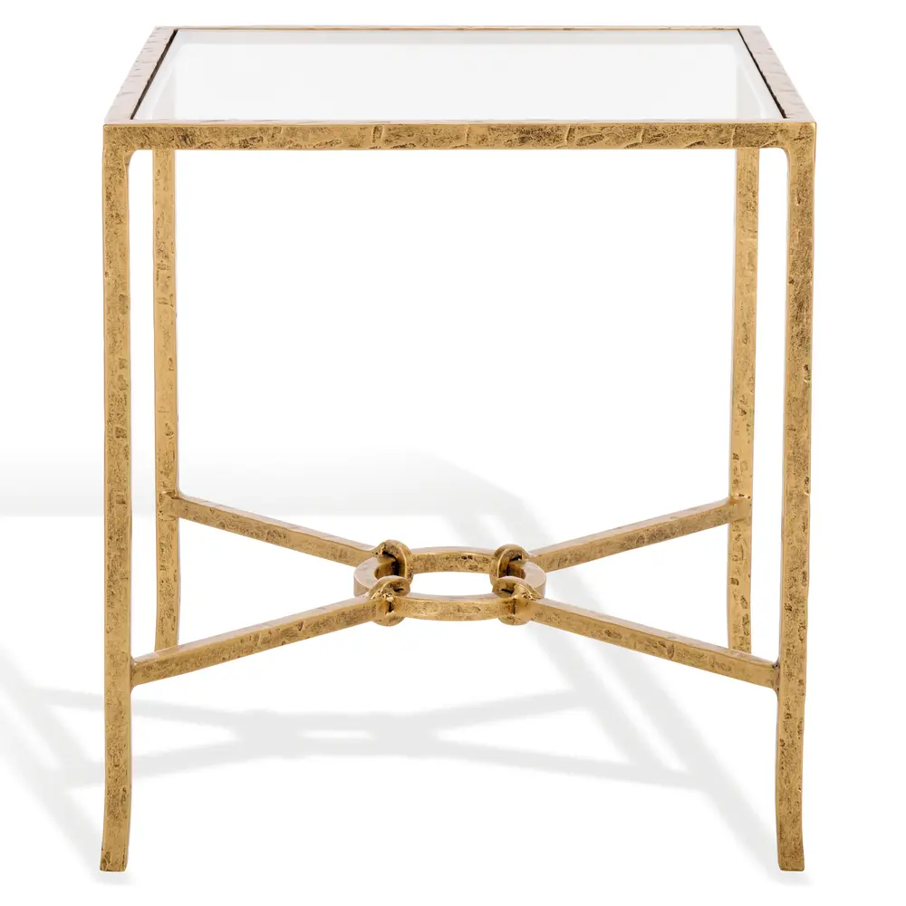 Tauri Forged Metal Square Accent Table