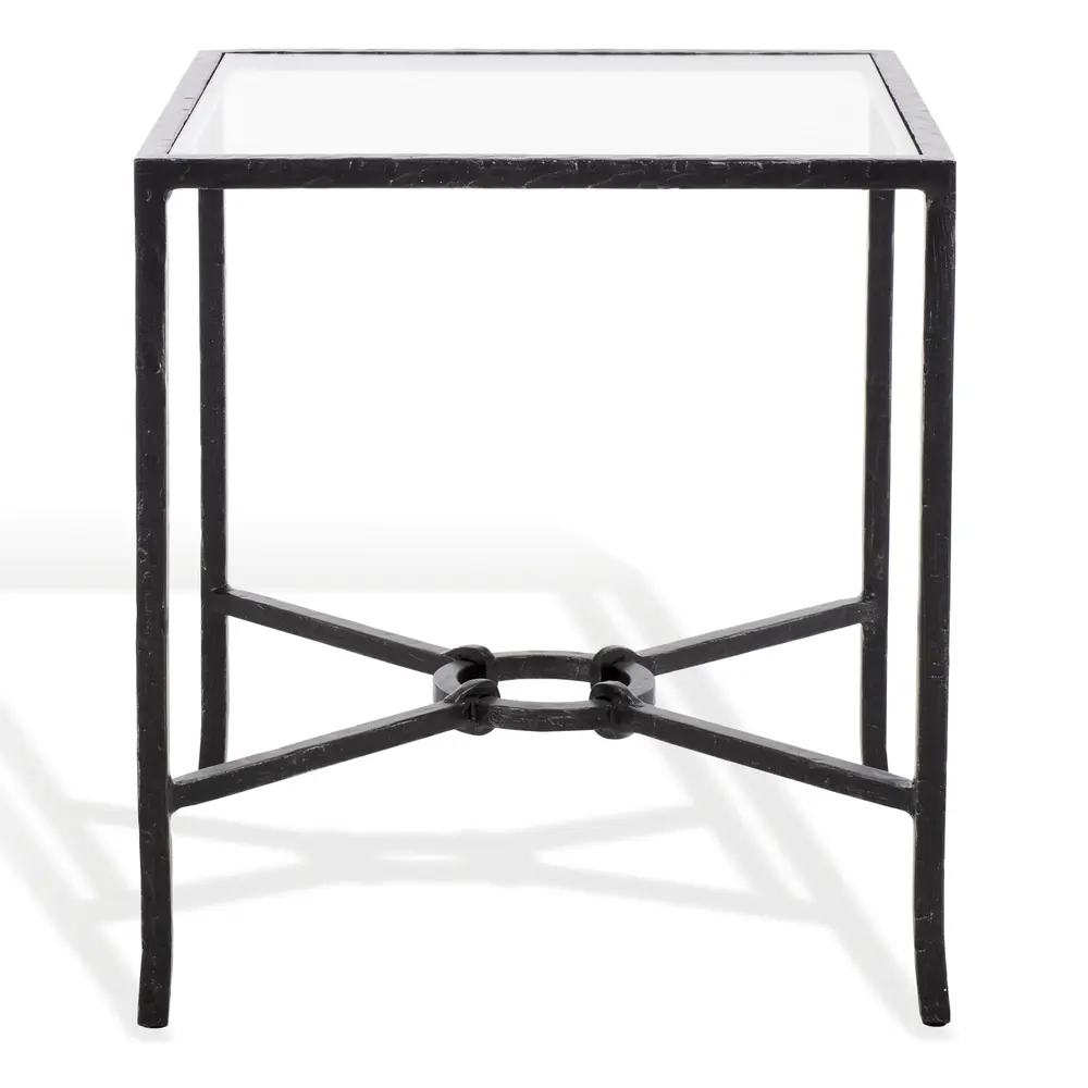 Tauri Forged Metal Square Accent Table