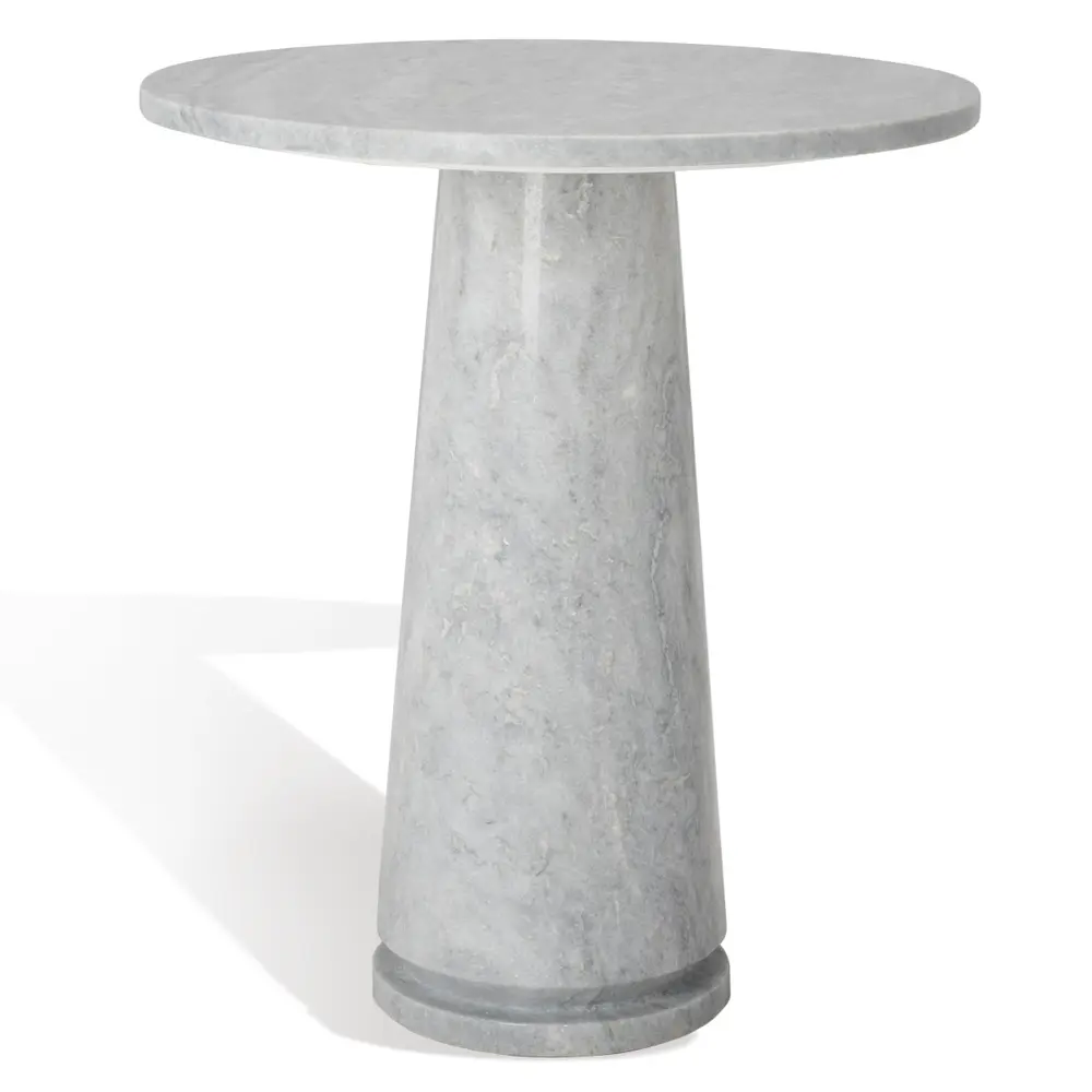 Valentia Tall Round Marble Accent Table