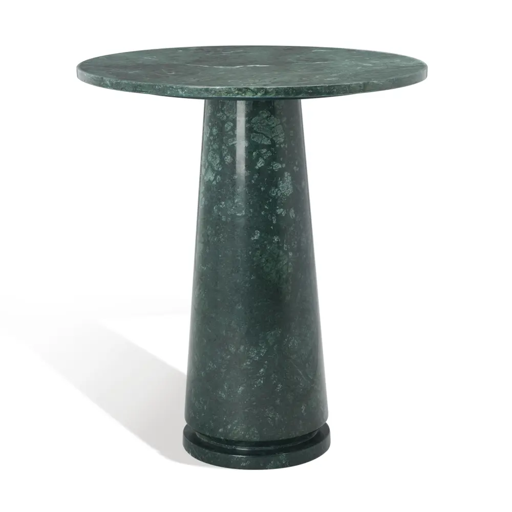 Valentia Tall Round Marble Accent Table