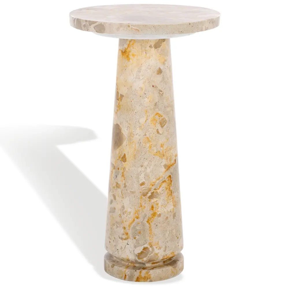 Valentia Round Marble Accent Table