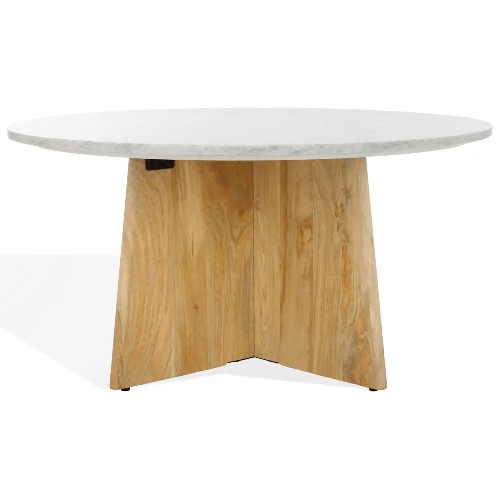 Madilynn Round Wood Coffee Table
