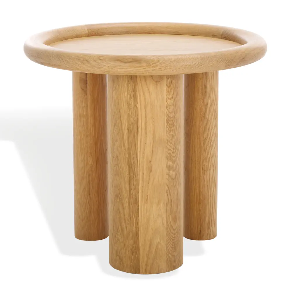 Madelynn Round Wood Accent Table