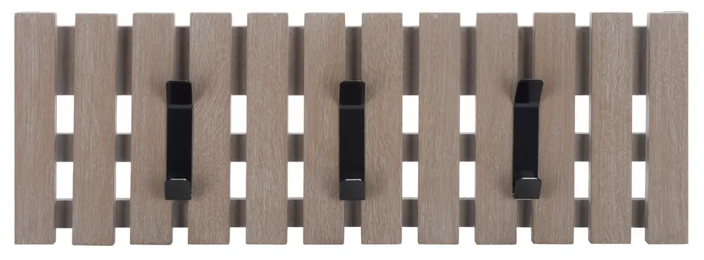 Cato 3 Hook Wall Mounted Coat Rack