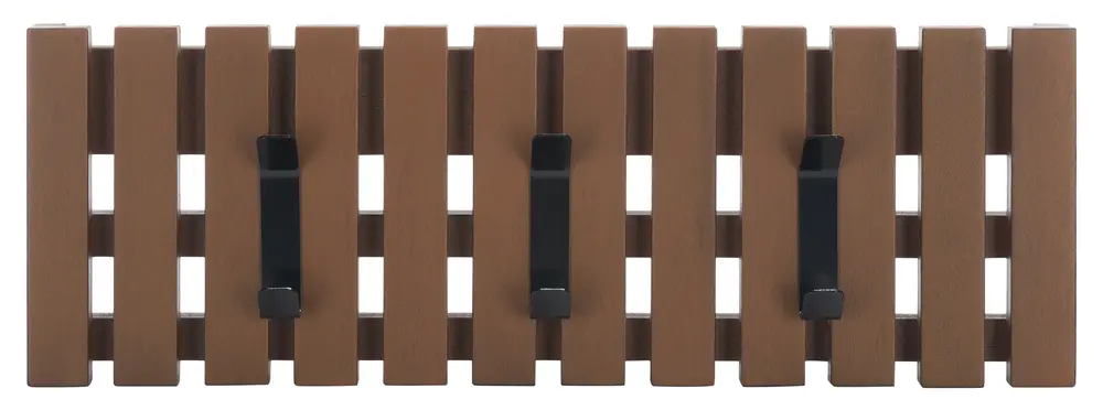 Cato 3 Hook Wall Mounted Coat Rack