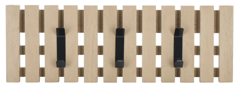 Cato 3 Hook Wall Mounted Coat Rack