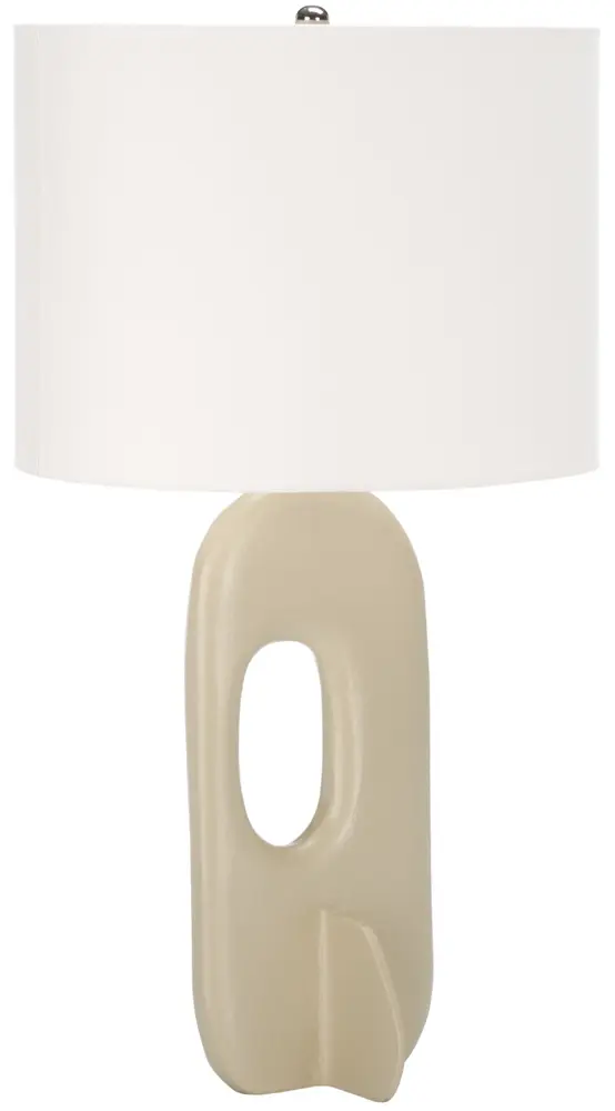 Bryla, 27 Inch, Off White, Aluminum Table Lamp?