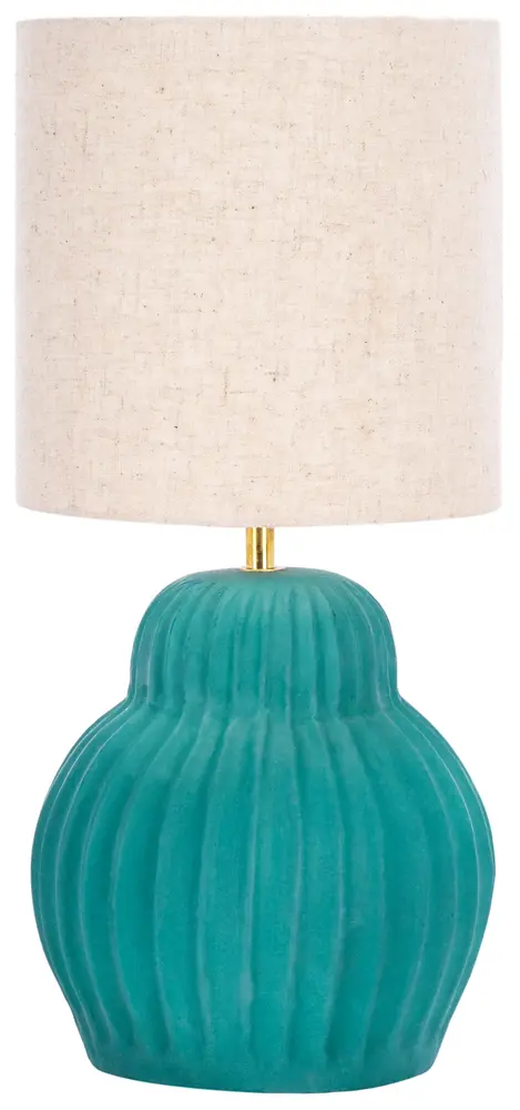 Destryn, 18 Inch, Green, Paper Mache/Iron Table Lamp