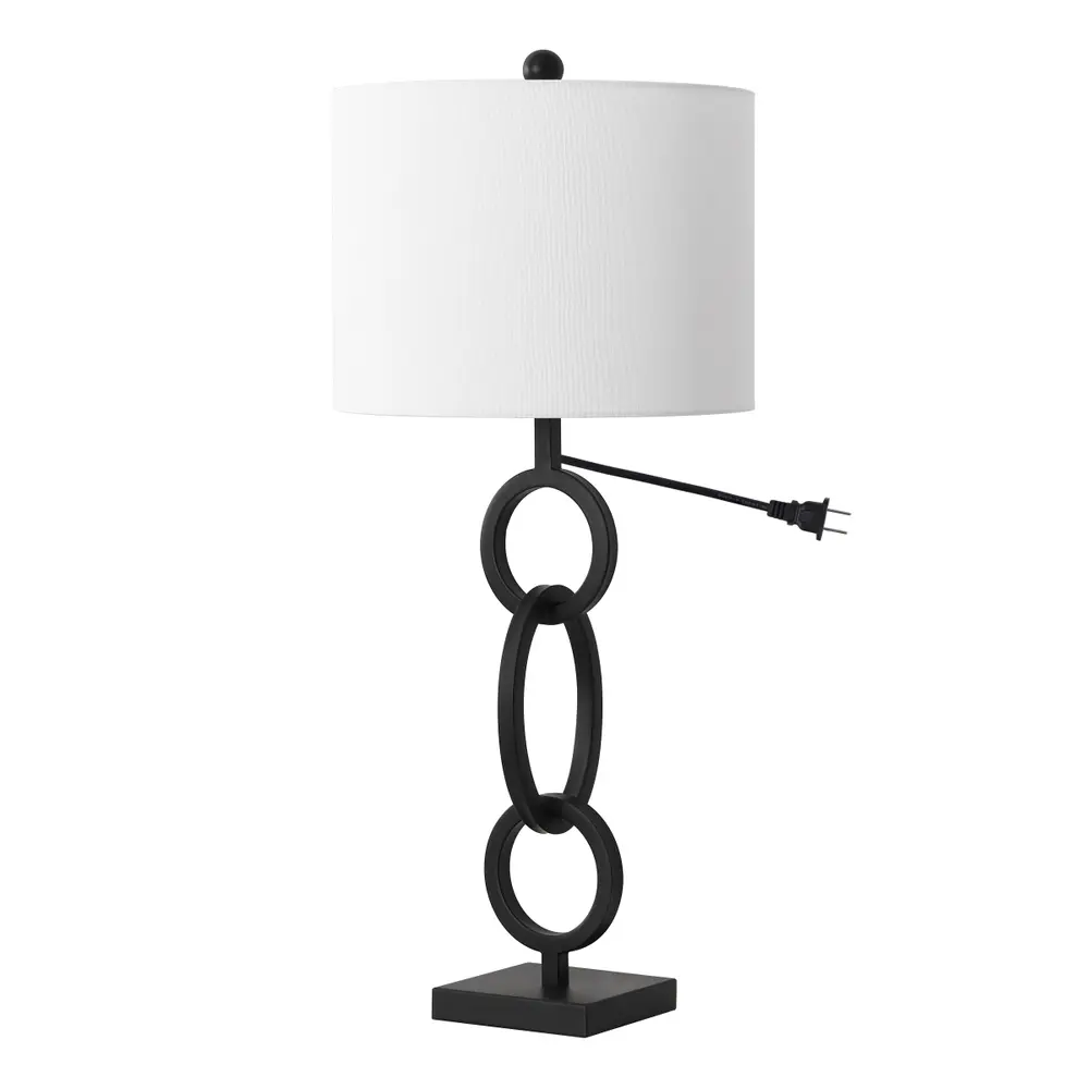 Alaia, 29.5 Inch, Black, Iron Table Lamp