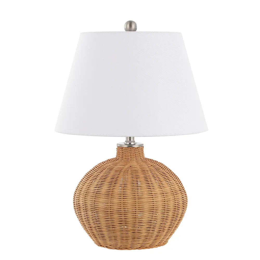 Juana, 22 Inch, Natural, Rattan Table Lamp