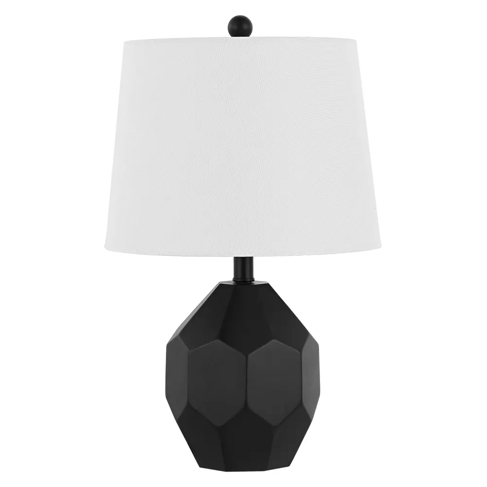 Danilo, 19.5 Inch, Black, Resin Table Lamp