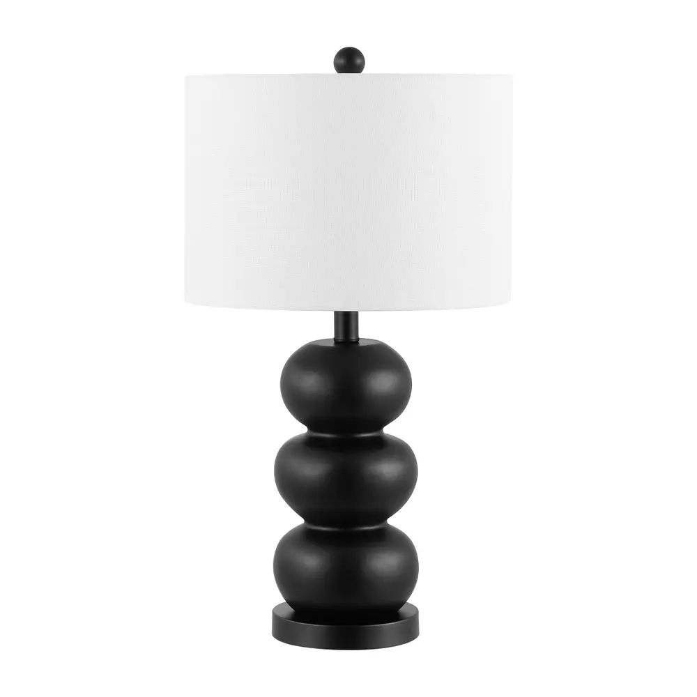 Ioanna, 23.5 Inch, Black, Resin Table Lamp