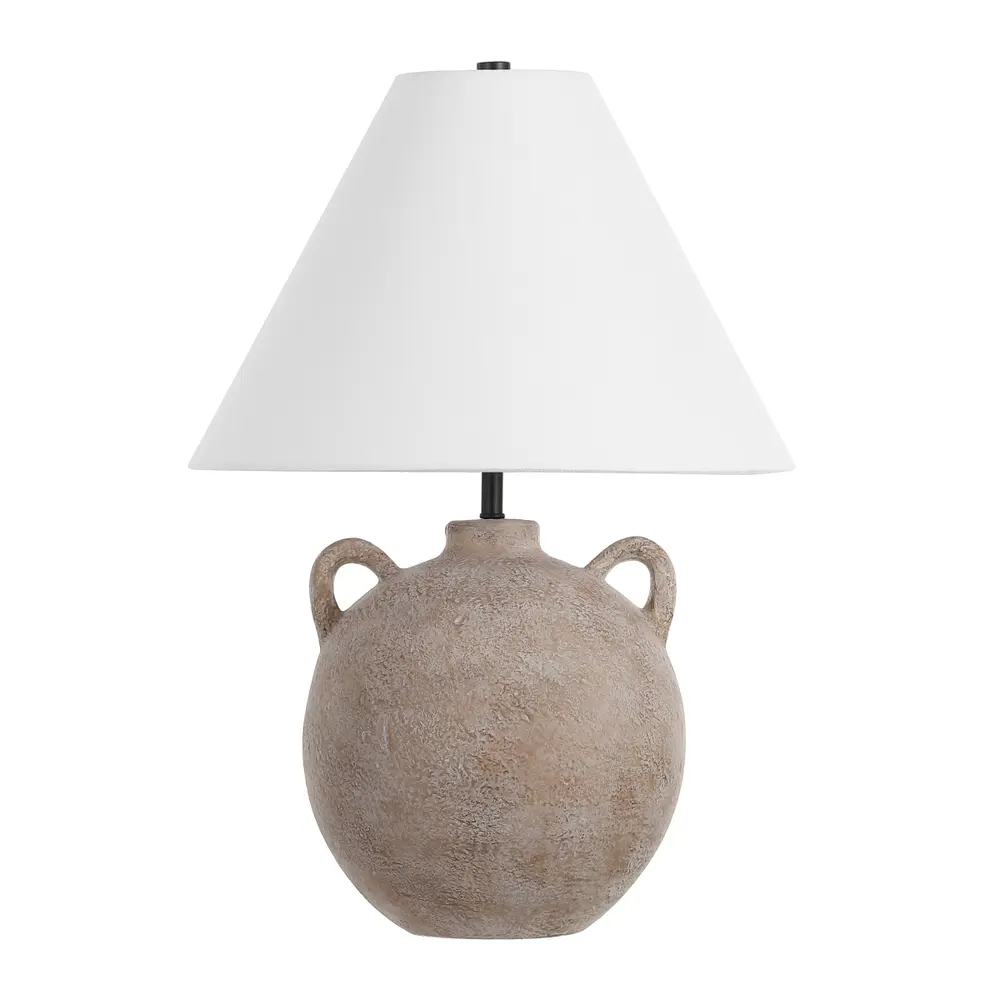 Soline, 24 Inch, Grey Washed, Ceramic Table Lamp