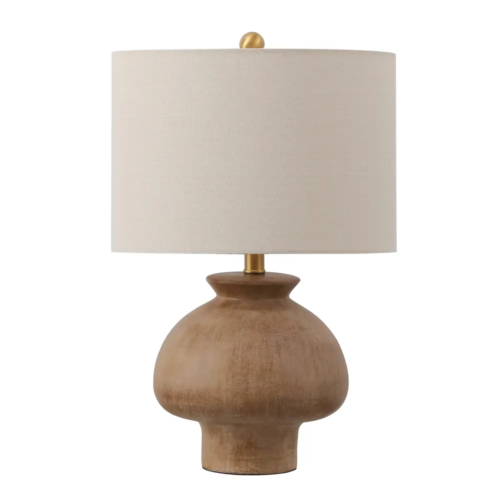 Noam, 22.5 Inch, Light Brown, Ceramic Table Lamp