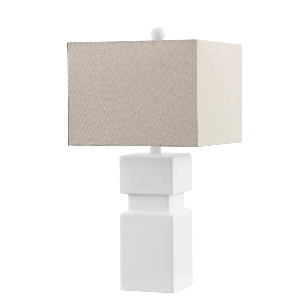 Ardra, 24 Inch, White, Resin Table Lamp