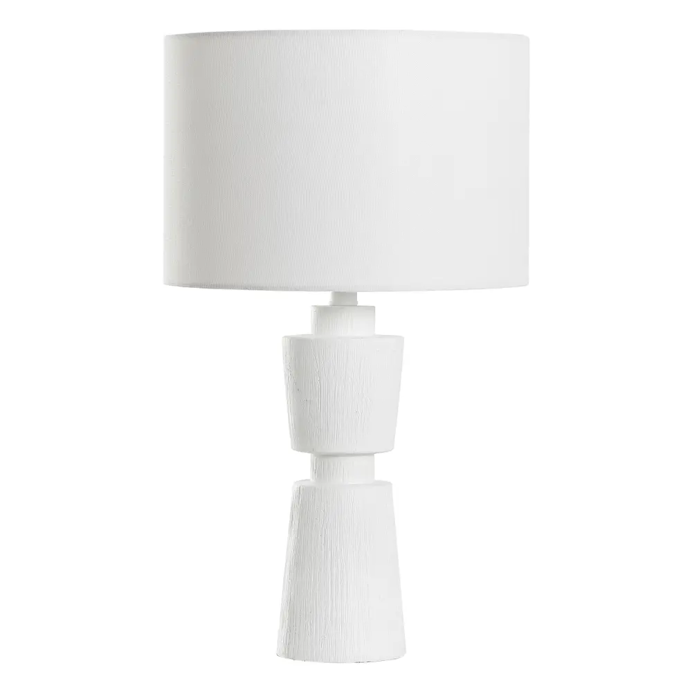 Nici, 23 Inch, White, Resin Table Lamp