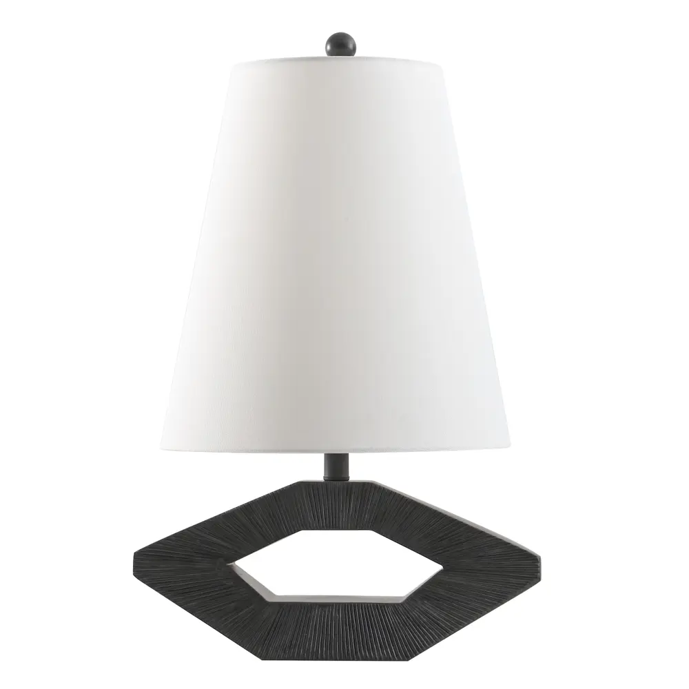Praia, 24.75 Inch, Black, Resin Table Lamp