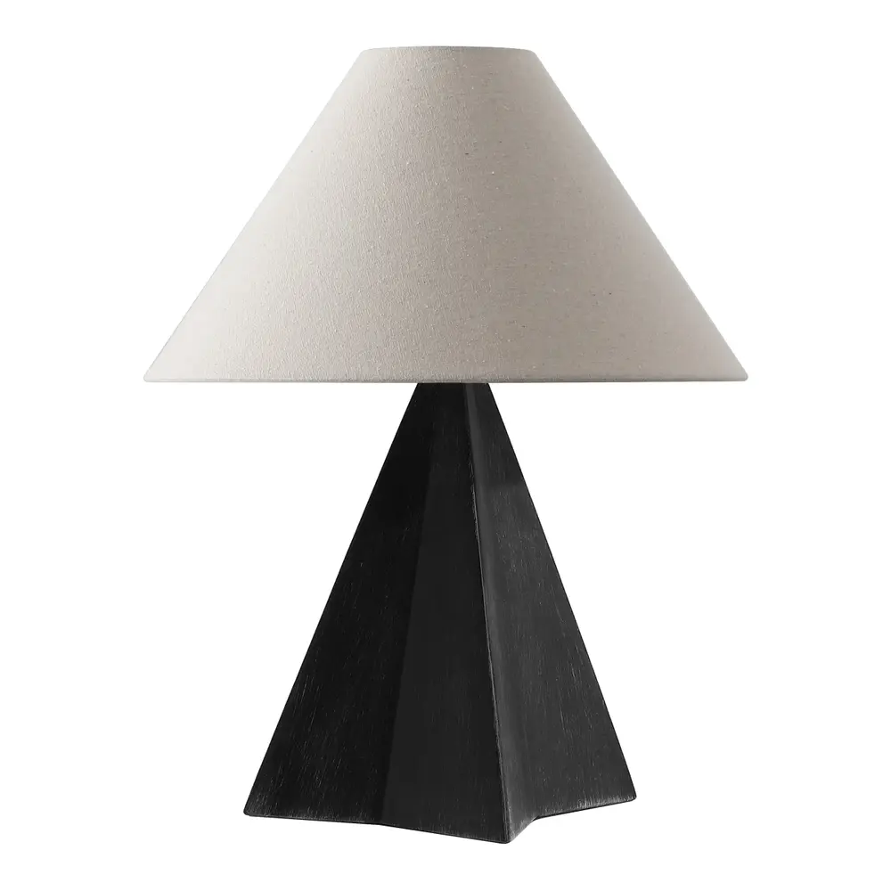 Renzo, 21.5 Inch, Black, Resin Table Lamp