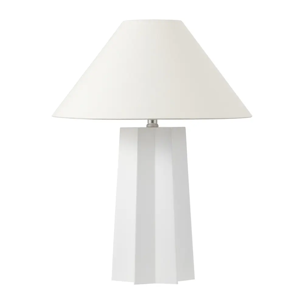 Symone, 22 Inch, White, Resin Table Lamp