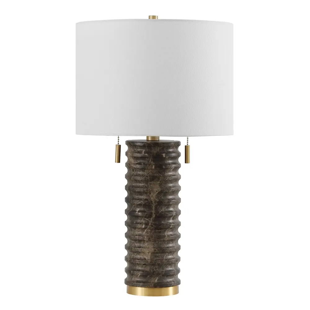 Tova, 26 Inch, Dark Grey, Resin/Metal Table Lamp