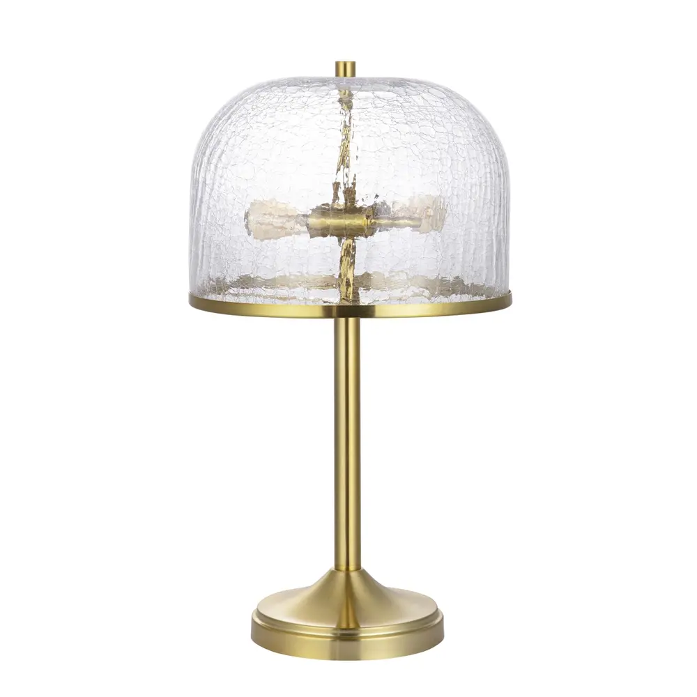 Daye, 20.5 Inch, Clear/Brass, Glass/Metal Table Lamp