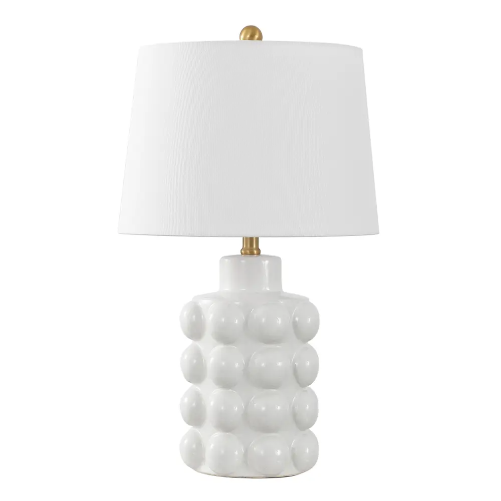 Konny, 24 Inch, Antique White, Ceramic Table Lamp