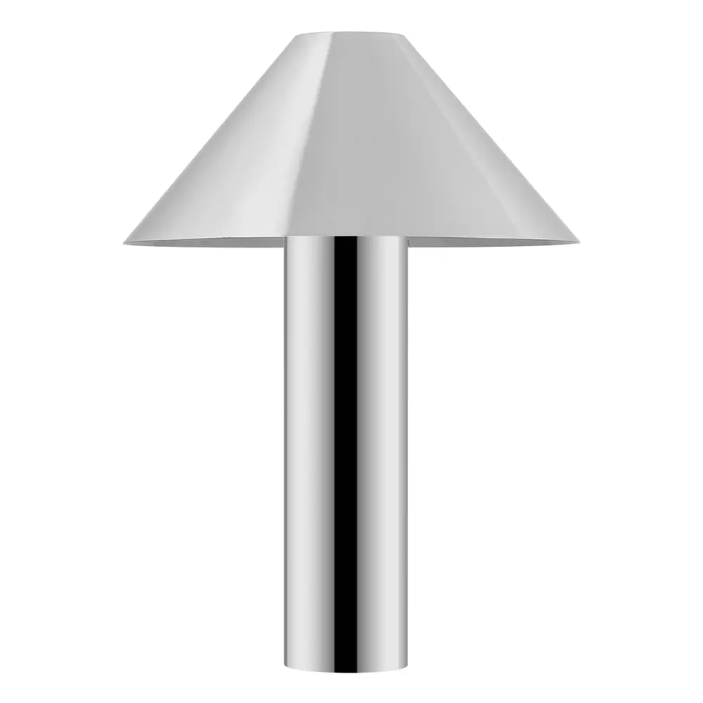 Pia, 20.5 Inch, Chrome, Metal Table Lamp