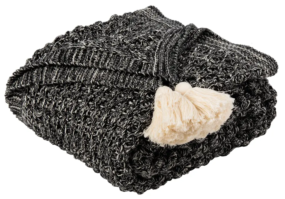 Pennie Knit Tassel Throw